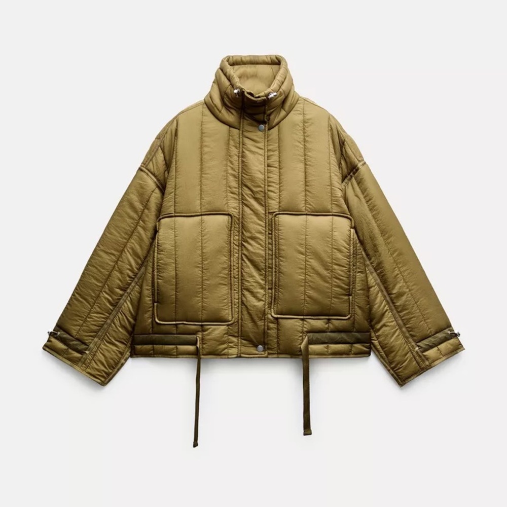 NWOT Zara Quilted Pocket Jacket